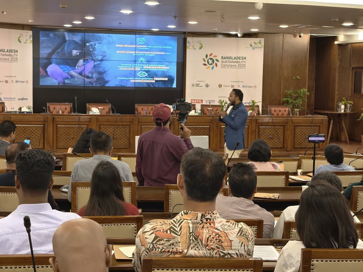 Shuvasish presenting